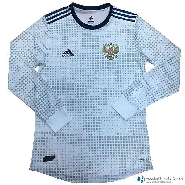 Russland Trikot Auswarts ML 2018 Weiß Fussballtrikots Günstig